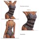 thumbnail image 5 of Traje De Baño De Verano, Traje De Baño Para Mujer, Elástico, Lavable A Máquina, Costura De Malla, Moda Para Fiesta En La Piscina YLSHRF Estampado de leopardo M, 5 of 6