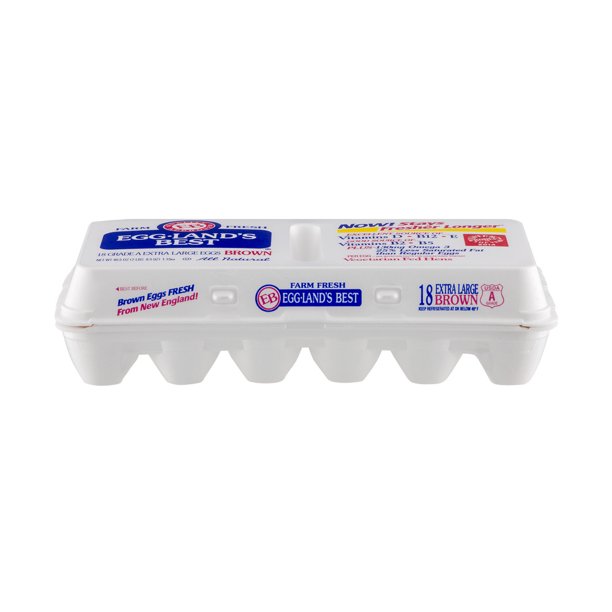 Eggland's Best Farm Fresh Extra Large, Brown, Grade A Eggs, 18ct.