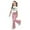 Light Pink, variant on Girls 2 Piece Outfits Short Sleeve Heart T-Shirt Top and Flared Pants Sets Spring Clothes Outfits for Girls 7-8 Years