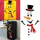 thumbnail image 3 of Snowman Refrigerador Etiqueta de refrigerador Lindo impermeable DIY de dibujos animados magnéticos Conjunto para gabinetes de cocina Puerta CT031 Gloria Imanes de refrigerador, 3 of 9