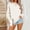 Beige, variant on Crew Neck Sweatshirts Women Pullover Loose Fit Long Sleeve Tops Womens Sweatshirts No Hood Unisex Adult Fleece Crewneck Sweatshirt