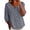 Gray, variant on Ussuma V-Neck Long Sleeve Women's Top Solid Color Pure Cotton with Button Vintage Tops Summer Fashion Fashion Comfortable Outdoor Photography Outdoor Date M Pink