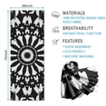 thumbnail image 2 of Black White Tie Dye Mandala Pattern Hot Yoga Mat Towel Non Slip for Hot Yoga - Quick-Drying Yoga Mat Cover with 4 Corner Pockets with Travel Bag - Hot Yoga Towel Non Slip 70"x26", 2 of 6