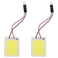 thumbnail image 1 of 2 uds Panel LED lámpara de cúpula Auto Interior del coche placa de lectura luz techo Interior lámpara con cable luces interiores del vehículo luces de techo Led automáticas, 1 of 6