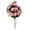 Pink, variant on Safeglitz 1 Set Artificial Cemetery Flowers for Grave with 12 Heads Rose Bouquet Decoration Arrangement Silk Memorial Flowers for Headstones Gravesite Memorial Day(Red)