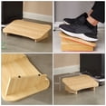 thumbnail image 2 of Practical Office Desk Footrest for Home Use Light Brown Synthetic Material 14.2x8.7x5.9 Inches, 2 of 9