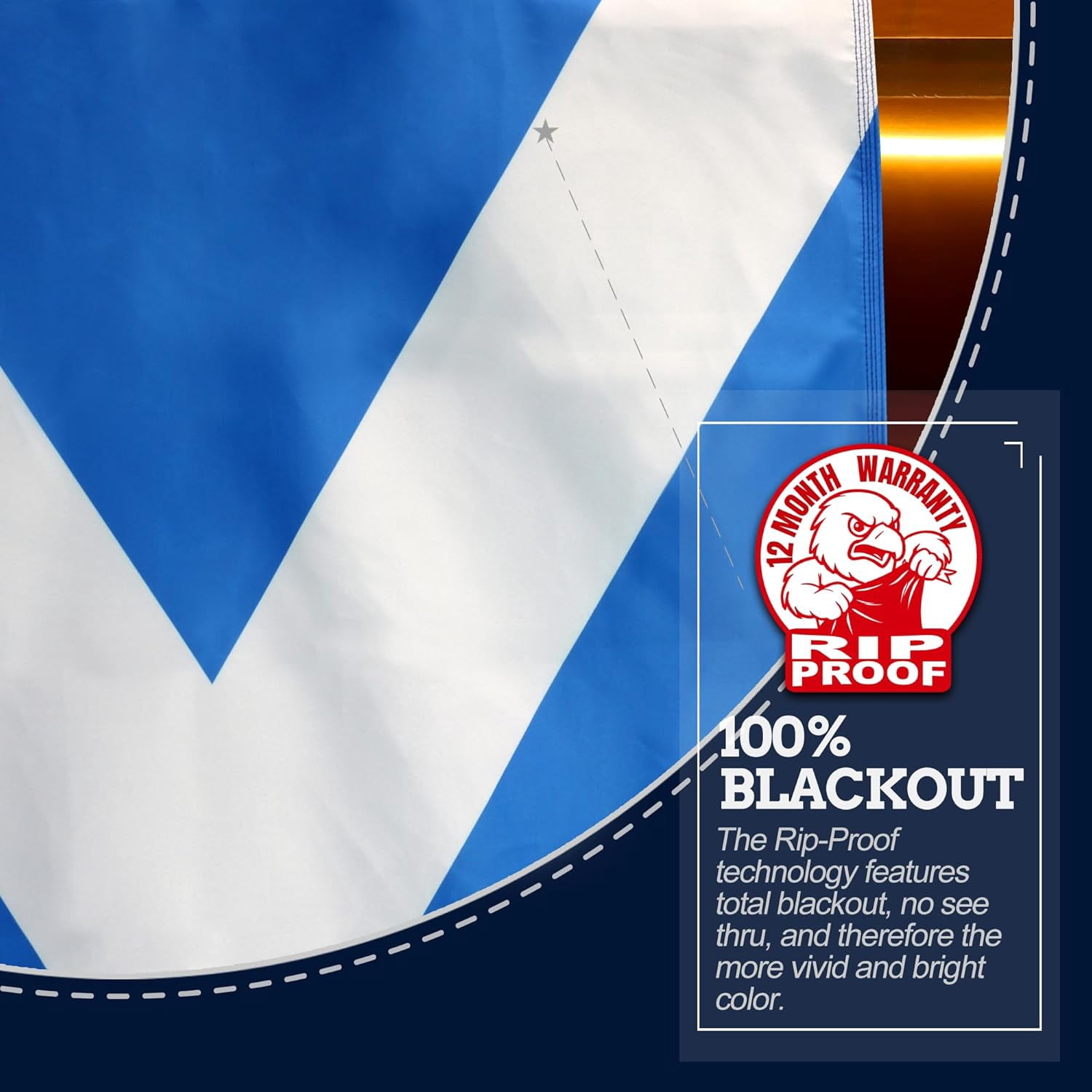Anley 3' x 5' Rip-Proof Technology Double Sided 3-Ply Scotland Flag - Scottish National Flags