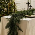 thumbnail image 4 of Real Touch Christmas Garland 9ft, Artificial Norfolk Pine Greenery for Fireplace Mantle, Stairs, Table, Indoor Outdoor Xmas Decor, Holiday Home Decoration, 4 of 6