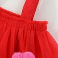thumbnail image 4 of GYRATEDREAM Toddler Girl Layered Tulle Tutu Dress Summer Dress Strap Heart Dress Sleeveless Backless Princess Birthday Formal Wedding Party Dresses, 4 of 9