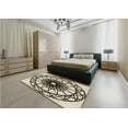 thumbnail image 4 of Ahgly Company Indoor Rectangle Patterned Vanilla Gold Area Rugs, 5' x 8', 4 of 6