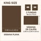 thumbnail image 3 of Juego de Sábanas Tacto Algodón King Size 4 Piezas Ultra Suaves y Frescas Color Chocolate Kyuden Home, 3 of 6