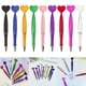 thumbnail image 2 of 6x Valentine's Day Heart Shaped Ballpoint Pens Plastic Ballpoint Pen with Black Ink for Office School Classroom Supplies silver, 2 of 5