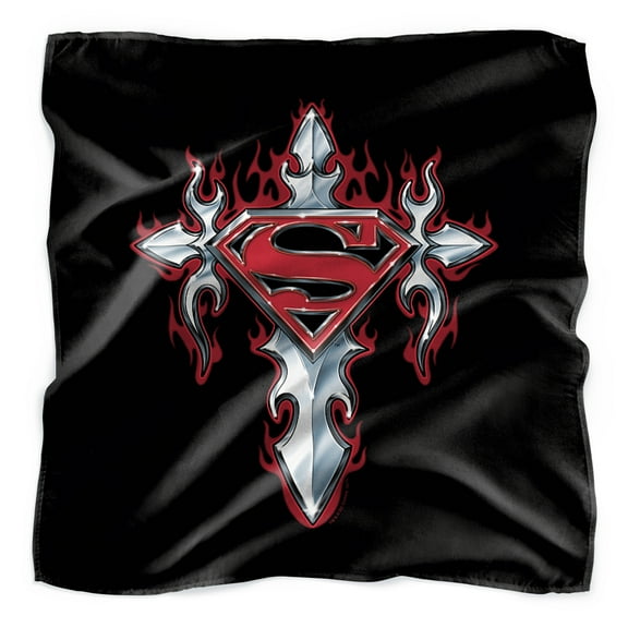 Superman Gothic Steel Logo Bandana (21 in x 21 in)