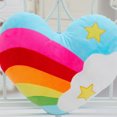 thumbnail image 4 of BRIGHTFUFU 1pc Rainbow Heart Shape Plush PP Almohadas de almohada de algodón (patrón aleatorio), 4 of 8
