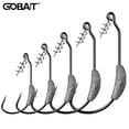 thumbnail image 2 of Jig Crank Head Barbed Hook 2g 3g 5.25g 7g Soft Lure Worm Offset Fishhook Spring Lock Pin Pesca for Texas Rigs Fishing Tackle 7G 5PCs, 2 of 6
