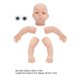 thumbnail image 3 of 21 Inch Simulation Unpainted Reborn Baby Doll Model Sets DIY Reborn Doll Kits Parts Toy, 3 of 4