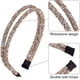thumbnail image 4 of Diadema con diamantes de imitación, diadema de cristal de doble cara, diademas para mujer, bonitos accesorios para el pelo con lazo, para mujeres y niñas (color plateado, negro y champán) oso de fresa Electrónica, 4 of 5