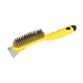 thumbnail image 2 of Cepillo de alambre con mango ergonómico para limpieza de suciedad con agujeros, resistente a los arañazos Amarillo, 2 of 8