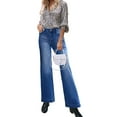 thumbnail image 6 of luvamia High Waisted Flare Jeans for Women Casual Relaxed Fit Wide Leg Stretch Denim Pants Size 14, 6 of 10