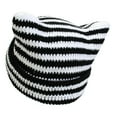 thumbnail image 4 of Crochet Hats for Women Punk Grunge Design Beanies for Women Cat Meow Winter Hat Beret Two Cute Ears Beanies, 4 of 7