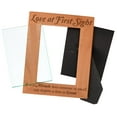 thumbnail image 2 of ThisWear Gifts For All By Rachel Olevia Nursery Decor Love at First Sight Photo Frame Wood Engraved Portrait 5x7 Photo Frame, 2 of 6