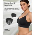 thumbnail image 4 of Sujetador inalámbrico Popilush Seamless Comfort Push Up negro, 4 of 6