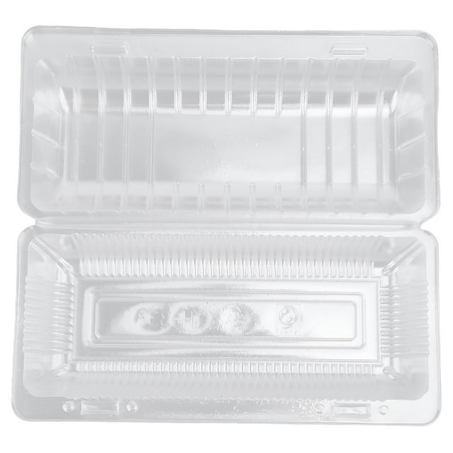 Contenant Jetable, 25 Pcs Boîte Alimentaire en Plastique Jetable Design Surélevé