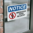 thumbnail image 4 of (2 Pack) Irrigation Pond No Entry Sign, 4 of 7