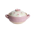thumbnail image 1 of Joli Pot en Argile Peint à la Main Résistant aux Hautes Températures Pot à Ragoût en Céramique pour Soupe, 2L/3L, 1 of 8