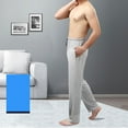 thumbnail image 2 of Pantalones de pijama para hombre, pantalones informales sueltos para dormir en casa, talla 5XL (gris) (estilo aleatorio), 1 unidad, 2 of 7