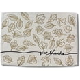thumbnail image 4 of Serafina Home Modern Farmhouse Autumn Leaves Placemats, Set of Six (6) Print on Faux Burlap Fabric, for Holiday's, Thanksgiving, Autumn and Fall, 4 of 8