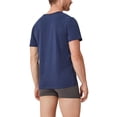 thumbnail image 5 of s.Oliver Camiseta para hombre, 2-Pack - Básica, Cuello redondo, Liso Marina S (Small), 5 of 5