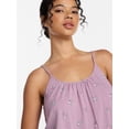 thumbnail image 5 of Joyspun Women’s Modal-Blend Ruffle Trim Cami and Shorts Sleepwear Set, 2-Piece, Sizes XS-3X, 5 of 6