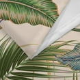 thumbnail image 5 of Tropical Shower Curtain for Bathroom, Green Palm Tree Flower Plant Boho Banana Monstera Sage Beige Shower Curtains Set, Fabric Bathroom Accessories with Hooks, 60x72in, 5 of 7