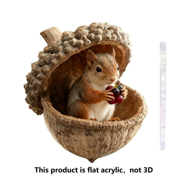 Colgante para Árbol de Navidad con Animales Del Bosque de 10 Cm, Regalo Navideño