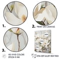 thumbnail image 3 of Designart "Beautiful Full Blooming Beige And Green Magnolias I" Magnolias Wall Art Living Room, 3 of 7