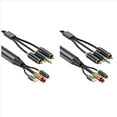 thumbnail image 1 of 2X Cable de Conversión de Audio Digital A Analógico, SPDIF Digital/Óptico y Coaxial A Analógico L/R y Cable de Audio Estéreo AUX de 3,5 mm, 1 of 5