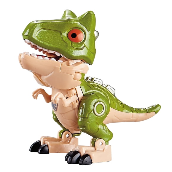 F Educational Alloy Dinosaur Transforming Robot Toy, Simulation Assembly Display Case, Children'S Learning Gift For Ages 4 Plus