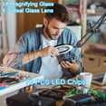 thumbnail image 3 of lampara led plegable brazo largo clip proteccion ocular-5X-L-37+37cm Ormromra XZB-0216, 3 of 6