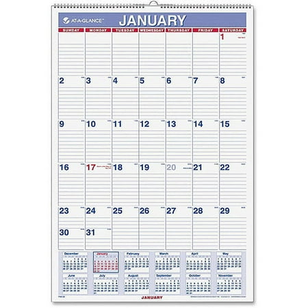 At-a-glance Recycled Basic Monthly Wall