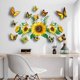 thumbnail image 3 of Pegatinas de pared CHAO girasol y mariposas decoración cocina dormitorio, 3 of 5