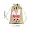 thumbnail image 3 of Easter Burlap Drawstring Bag Easter Burlap Bag with Drawstrings Goody Gift Bags with Drawstrings Easter Bag Burlap Easter Bunny Bags for Easter, 3 of 6