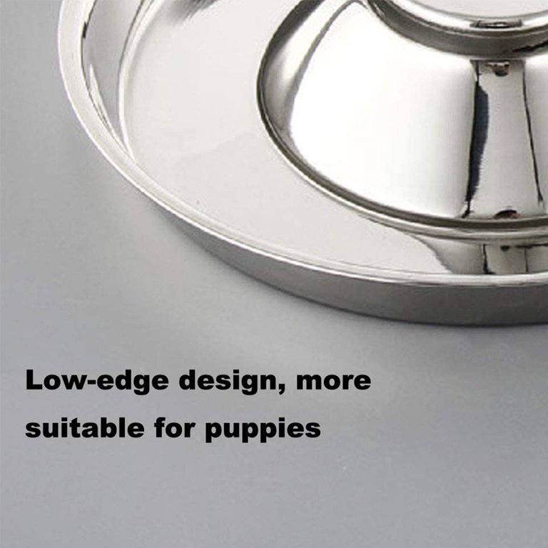 Puppy Dog Bowl, Stainless Steel Multiple Puppies Feeder, Dogs Basic Food  and Water Bowls Weaning Dish for Small, Medium and Large Dogs Pets - Yahoo  Shopping