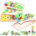 thumbnail image 1 of Rompecabezas de madera de animales, rompecabezas de madera para niños pequeños, J Toy Montessori animales para 1 2 3 4 años, juego educativo de aprendizaje de animales bebés para niños, 1 of 5