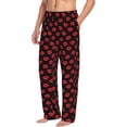 thumbnail image 6 of Hirioo Sexy Red Lips Kiss for Men's PJ Pajama Pants Sleep Pants Men's Home Trousers with Pockets,S-3XL-Small, 6 of 6