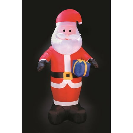 LB International Inflatable Lighted Santa Christmas Decoration