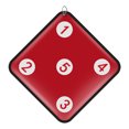 thumbnail image 1 of Eigraketly Objetivo de pie hecho de PU, fácil de marcar y montable en la pared para entrenamiento de objetivos, cercado, objetivo para el hogar tiro y tiro con Rojo, 1 of 6