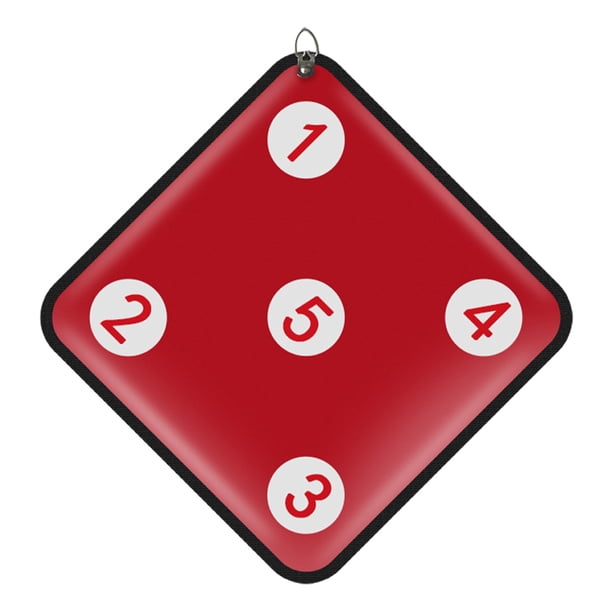 Toystoory Objetivo de pie hecho de PU, fácil de marcar y montable en la pared para entrenamiento de objetivos, textura de alta gama para el tiro y tiro con Rojo
