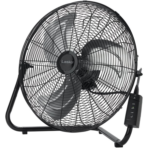 Lasko 20" High Velocity Floor Fan with QuickMount Wall Mount and Remote
