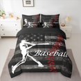 thumbnail image 2 of Homewish Boys Ball Game 7-Piece Twin Bedding Sets,Baseball Sport Theme Bedding Comforter Set,American Flag Pattern Sheet Sets For Boys Kids,Breathable Home Decor Reversible, 2 of 8